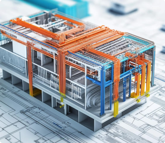 Data center MEP BIM coordination model