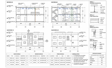 Detailed Section and Elevation Views