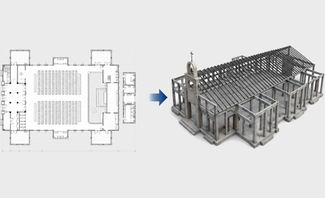 Structural CAD to BIM Conversion